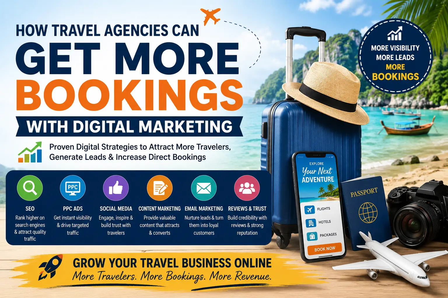 Read more about the article How Travel Agencies Can Get More Bookings with Digital Marketing
