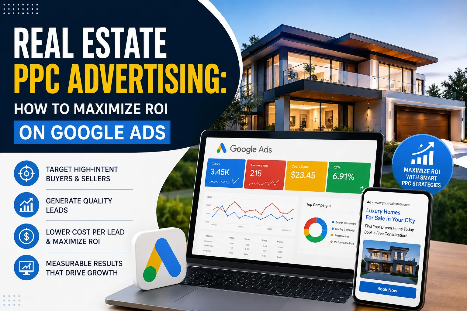Real Estate PPC Advertising: How to Maximize ROI on Google Ads